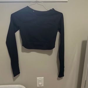 Gymshark black crop top